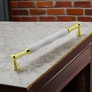 Anav Porselen Gold Altın Kulp 192 Mm Mobilya Çekmece Mutfak Dolabı Dolap Kapak Kulplar Kulb Kulpu