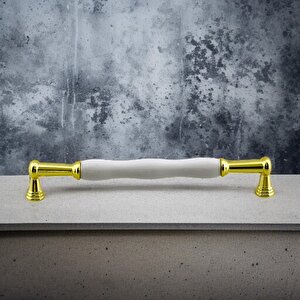 Anav Porselen Gold Altın Kulp 192 Mm Mobilya Çekmece Mutfak Dolabı Dolap Kapak Kulplar Kulb Kulpu