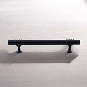 Eylül (128 Mm - 12.8 Cm) Siyah Metal Mobilya Mutfak Çekmece Dolap Dolabı Kapak Kulbu Kulpu Kulpları