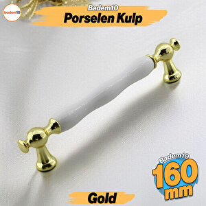 Aruh Porselen Gold Altın Kulp 160 Mm Mobilya Çekmece Mutfak Dolabı Dolap Kapak Kulplar Kulb Kulpu