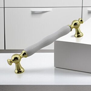 Aruh Porselen Gold Altın Kulp 160 Mm Mobilya Çekmece Mutfak Dolabı Dolap Kapak Kulplar Kulb Kulpu