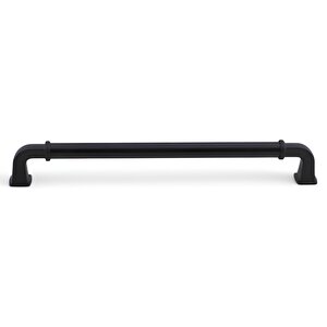 Alfa Metal Mat Siyah Kulp 224 Mm 22.4 Cm Mobilya Çekmece Mutfak Dolabı Dolap Kapak Kulp Kulb Kulpu
