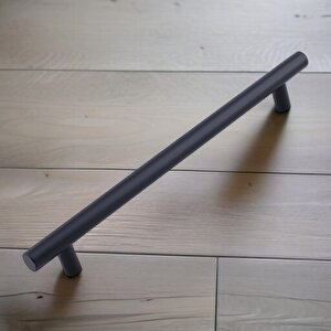 Çubuk 10 Adet Siyah Metal Kulp (192 Mm-19.2 Cm) Mobilya Mutfak Çekmece Dolabı Kulpu Kulbu Kulpları