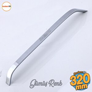 Şahin Krom Gümüş Metal Kulp 320 Mm - 32 Cm Mobilya Çekmece Mutfak Dolabı Dolap Kulpları Kulb Kulpu