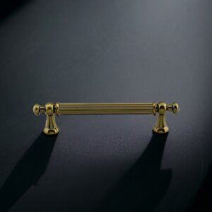 Selçuk Antik Sarı Metal Kulp 96 Mm -9.6 Cm Mobilya Çekmece Mutfak Dolabı Dolap Kulpları Kulbu Kulpu