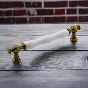 Aruh Porselen Antik Sarı Kulp 160 Mm Mobilya Çekmece Mutfak Dolabı Dolap Kapak Kulplar Kulb Kulpu