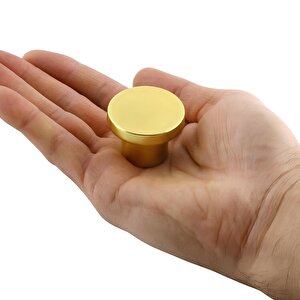 Rezene Altın Kulp Düğme Tek Vidalı Çekmece Mutfak Mobilya Dolabı Dolap Kulpu Kulbu Metal Kulpları