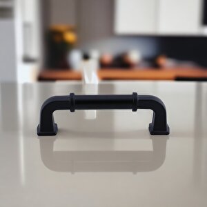 Alfa Metal Siyah Kulp 96 Mm 9.6 Cm Mobilya Çekmece Kulplar Mutfak Dolabı Dolap Kapak Kulp Kulb Kulpu