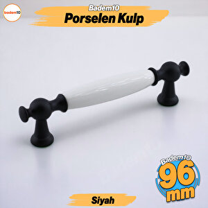 Arnas Porselen Kulp 96 Mm Mobilya Çekmece Mutfak Dolabı Dolap Kapak Kulpları Kulb Kulpu Siyah