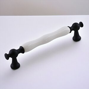 Aruh Porselen Siyah Kulp 128 Mm Mobilya Çekmece Mutfak Dolabı Dolap Kapak Kulpları Kulb Kulpu