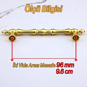 Nilay Mat Altın Metal Kulp 96 Mm -9.6 Cm Mobilya Çekmece Mutfak Dolabı Dolap Kulpları Kulbu Kulpu