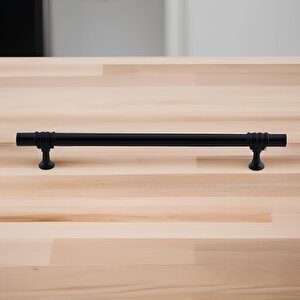Eylül (192 Mm - 19.2 Cm) Siyah Metal Mobilya Mutfak Çekmece Dolap Dolabı Kapak Kulbu Kulpu Kulpları