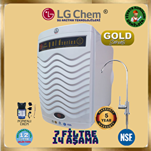 Lg Chem Gold Series Pompali & Ücretsi̇z Montajli Beyaz 12 Li̇tre 7 Fi̇ltre 14 Aşama 90 Gpd Membranli Su Aritma Ci̇hazi