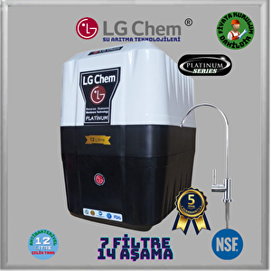 Lg Chem Platinum Ücretsi̇z Montajli 12 Litre 7 Filtre 14 Aşama 90 Gpd Nano Membranli Su Arıtma Cihazı