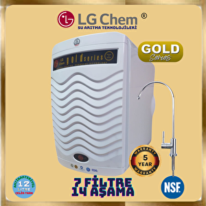 Lg Chem Gold Series Beyaz 12 Li̇tre 7 Fi̇ltre 14 Aşama 90 Gpd Membranli Su Aritma Ci̇hazi