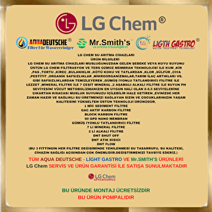 Lg Chem Gold Series Pompali & Ücretsi̇z Montajli Si̇yah-kirmizi 12 Li̇tre 7 Fi̇ltre 14 Aşama 90 Gpd Membranli Su Aritma Ci̇hazi