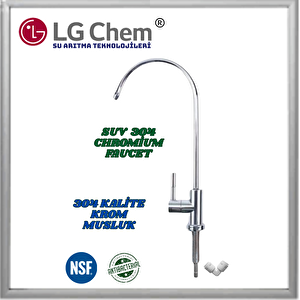 Lg Chem Platinum Pompali & Ücretsi̇z Montajli 10 Litre 7 Filtre 14 Aşama 90 Gpd Nano Membranli Su Arıtma Cihazı