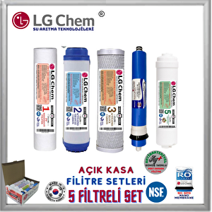 Lg Chem Açik Kasa 5 Fi̇li̇tre Gümüş İyon Tatlandiricili Su Aritma Fi̇li̇tre Seti̇