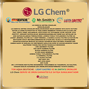 Lg Chem Gold Series Kirmizi 12 Li̇tre 7 Fi̇ltre 14 Aşama 90 Gpd Membranli Su Aritma Ci̇hazi