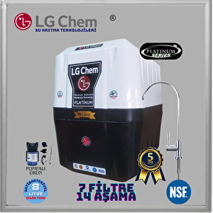 Lg Chem Platinum Pompali 8 Litre 7 Filtre 14 Aşama 90 Gpd Nano Membranli Su Arıtma Cihazı