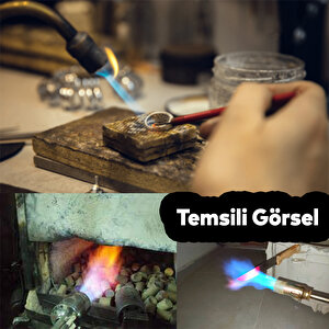 Kaynak Şaloması Pürmüz Başlığı Dragon Mangal Ateş Başlatıcı Tutuşturucu Kamp Gazı 400 Ml Kartuş Seti