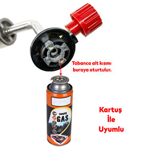 Kaynak Şaloması Pürmüz Başlığı Dragon Mangal Ateş Başlatıcı Tutuşturucu Kamp Gazı 400 Ml Kartuş Seti