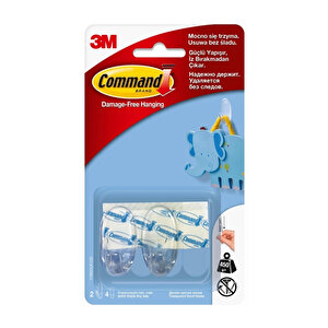 3m Command | İpli Askı Arkası, Küçük, Şeffaf Çerçeveler İçin, İz Bırakmaz Ve Güçlü Yapışkan