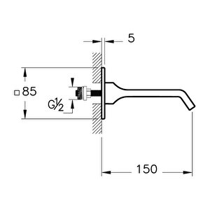 Vitra Suit Çıkış Ucu Krom A42831