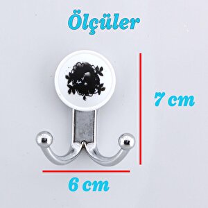Misket 5 Adet Gümüş Vestiyer Dolap Askılık Askılığı Duvar Banyo Mutfak Elbise Kıyafet Askısı Krom