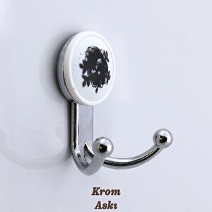 Misket 5 Adet Gümüş Vestiyer Dolap Askılık Askılığı Duvar Banyo Mutfak Elbise Kıyafet Askısı Krom