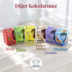 Kokulu Mum Dekoratif Mini Cam Kavanoz Bardak Mumluk Kandil Hediyelik Mavi Okyanus Kokulu Mumlar