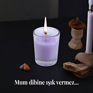 Kokulu Mum Dekoratif Mini Cam Kavanoz Bardak Mumluk Kandil Hediyelik Lavanta Kokulu Mumlar
