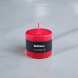 Baton Mum Kırmızı Silindir Dekoratif Mumu Kandil Hediyelik Fitilli Mumlar Şamdan Kokusuz 6 X 6 Cm