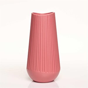 Moleanos Kırmızı Vazo Orta 12*12*25 Cm Ak.jl0064