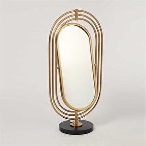 Mermer Pirinç Ayna 20*36*72 Cm