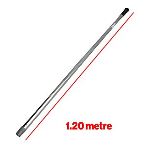 Metal Sap Sillgech Krom Renk Kalın Fırça Sapı Süpürge Çekpas Standart Metal Sap 120 Cm