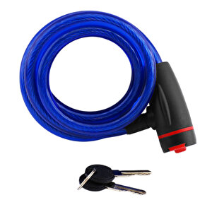 Bisiklet Halat Zincir Kilit 150 Cm Motosiklet Çelik Kilit Çap 12 Mm Ø  Hırsız Önleme Güvenlik 1 Adet