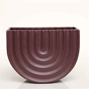 Oasıs Bordo Vazo Orta 21*11*16 Cm Ak.jl0006