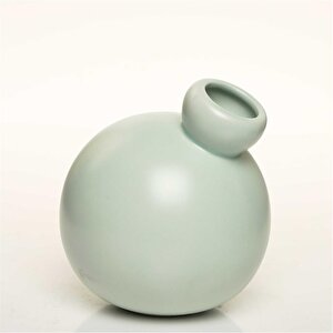 Suncoral Yuvarlak Beyaz Vazo 13*13*15 Cm Ak.jl0024