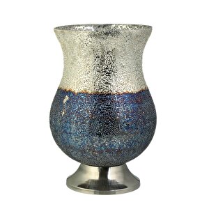 Mozaik Silver Blue Vazo 44 Cm Ak.jb0140