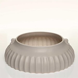 Bowl Krem Vazo 33*33*10 Cm Ak.jl0046