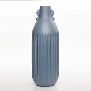 Antıque Mavi Vazo Büyük 14*14*45 Cm Ak.jl0049