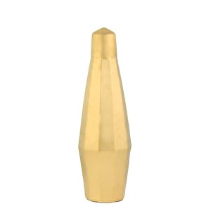 Dome Dekoratif Vazo Gold 14x14x45 Cm Ak.wlt0669