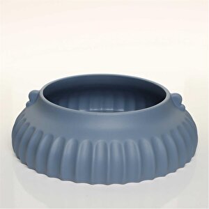 Bowl Mavi Vazo 33*33*10 Cm Ak.jl0045