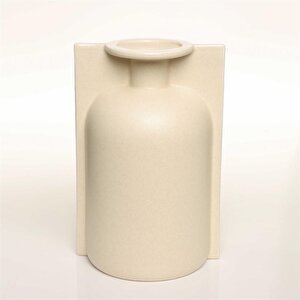 Vitale Lıp Beyaz Vazo Orta  17*14*25 Cm Ak.jl0015