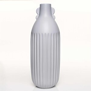 Antıque Gri Vazo Büyük 14*14*45 Cm Ak.jl0048