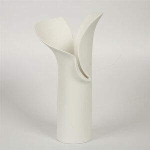 Vitale Beyaz Lilyum Vazo 10*19*35 Cm Ak.jm00014