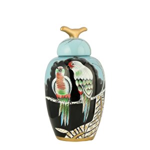 Polly Seramik Turkuaz Vazo 38 Cm Ak.wlt0544