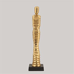 Metal Gold Büst 10*10*44 Cm