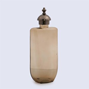 Brown Cam Metal Şişe 9*16.5 Cm
